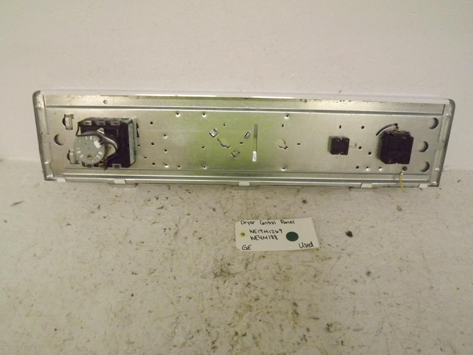 GE Dryer WE19M1269 WE4M188 Control Panel Used GE Dryer WE19M1269 WE4M188 Control Panel Used